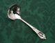 Rose Point By Wallace Sterling Silver Gravy Ladle 6.25, New