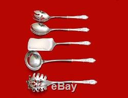 Rose Point by Wallace Sterling Silver Hostess Set Gift 5pc Server Custom HHWS