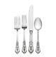 Rose Point By Wallace Sterling Silver Regular Size Place Setting(s) 4pc New