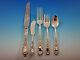 Rose By Kirk Sterling Silver Flatware Set For 12 Service 77 Pieces