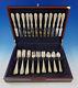 Rose By Stieff Sterling Silver Flatware Set For 12 Service 48 Pieces Repousse