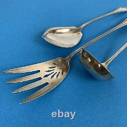 SET 3 Towle Mary Chilton Sterling Silver Lettuce Jelly Sauce