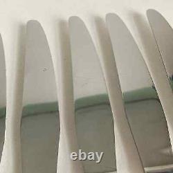 SOLD PER KNIFE Georg Jensen Sterling Silver Bernadotte Dinner Knife Short Handle