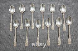 S. Kirk & Son Floral Repousse Sterling Silver Flatware Set, Service for 6, 52 Pc