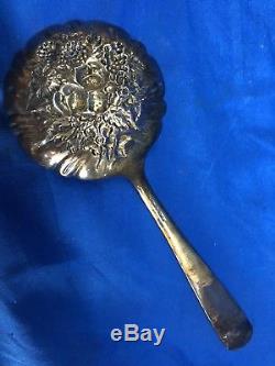 S Kirk& Son Repousse Sterling Silver 9 Berry Bowl Casserole Serving Spoon