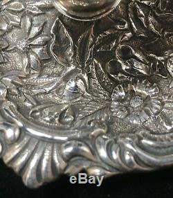 S. Kirk & Son Repousse Sterling Silver Chamberstick Rare Form