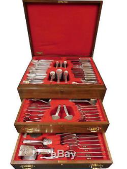 San Lorenzo by Tiffany & Co Sterling Silver Flatware Set 340 pcs in Fitted Chest