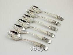 Schofield Elizabeth Tudor Hammered Sterling Silver Ice Cream Forks Set of 6