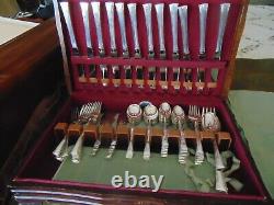 Serenity International Sterling Silver Flatware Set 83 Pieces + 5 Serving Pieces