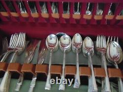 Serenity International Sterling Silver Flatware Set 83 Pieces + 5 Serving Pieces