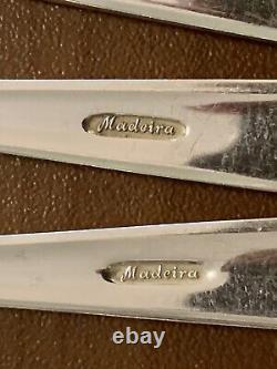 Set 10 Vintage 1948 Towle Sterling Silver Madeira Salad Forks 7.5 Inch 482 grams