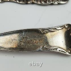Set Of 3 Antique Sterling Silver Spoons Marked 1899 1901 1903 Pearl 47.47g