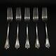Set Of 5 Wallace Grand Colonial Sterling Silver True Dinner Forks Stg 7.75 S412