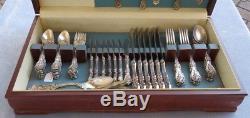 Set for 6, 62 Pc Reed & Barton Sterling Silver Francis 1 Flatware Dinner LGSize