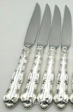 Set of 4 Strasbourg by Gorham Sterling Silver Steak Knives Custom Made