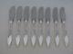 Set Of 8 Gorham Sterling Silver White Paisley Butter Spreaders Ac-32