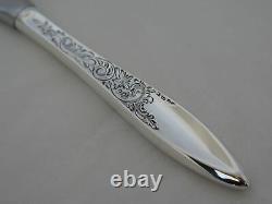 Set of 8 Gorham Sterling Silver White Paisley Butter Spreaders AC-32
