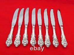Set of 8 Wallace Sterling Silver Sir Christopher Place Knives SE-4