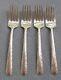 Set Of Four Towle Candlelight Sterling Silver Dinner Forks
