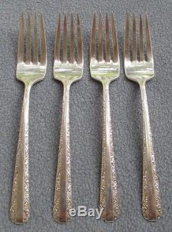 Set of FOUR Towle Candlelight Sterling Silver Dinner Forks