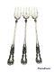 Set Of Three (3)buttercup By Gorham Sterling Silver Cocktail Forks