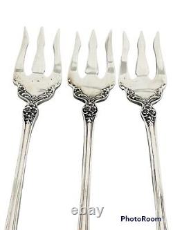 Set of Three (3)Buttercup by Gorham Sterling Silver Cocktail Forks