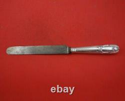 Shell by Moses Brent Sterling Silver Dinner Knife Blunt with Steel Blade 11 1/4