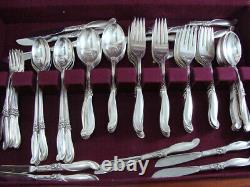 Silver Melody by International Sterling Silver Flatware set service for 12x18 NM