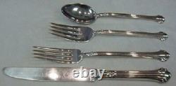 Silver Plumes By Towle Sterling Silver Regular Size Place Setting(s) 4pc