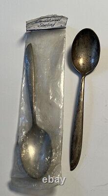 Silver Rhythm by International Sterling Silver 2 Spoon