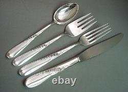 Silver Wheat Reed&barton 4 Piece Sterling Lunch Place Setting(s)