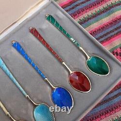 Silverl vermeil spoons set of 6, total weight 56 grams