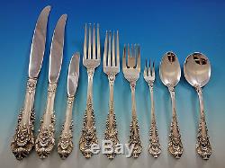 Sir Christopher by Wallace Sterling Silver Flatware Set 113 Pcs Dinner Size Huge
