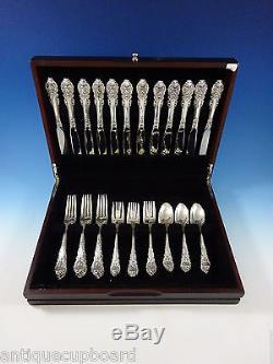 Sir Christopher by Wallace Sterling Silver Flatware Set For 12 Service 48 Pieces