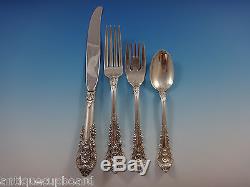Sir Christopher by Wallace Sterling Silver Flatware Set For 12 Service 81 Pieces