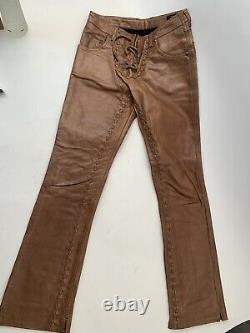Soffer Ari Leather Pants with Chrome Hearts Sterling Silver parts 1 of 1 Unique