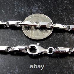 Solid 925 Sterling Silver Italian HESHE Chain Bracelet or Necklace Made in Italy