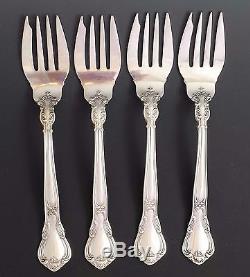 Solid Sterling Silver GORHAM CHANTILLY 46 piece place set flatware servers
