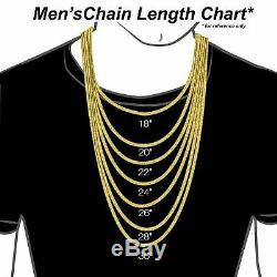 Solid Sterling Silver Italian Diamond Cut Rope Chain Men's 925 Necklace 4mm 24'