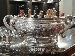Solid sterling silver Bowl wine cistern OVER 15 KG