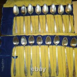 Statehouse Formality Sterling Silver Flatware (8) six piece pl settings (RT325)