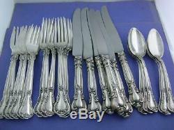 Sterling GORHAM (6) 4pc Place Settings Flatware CHANTILLY 1895 old mark no mono