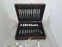 Sterling GORHAM place size Flatware Set & Servers KING EDWARD no mono with chest
