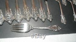 Sterling Grand Baroque by Wallace 1941 Flatware Collection of 48 Pcs 86.4 Oz