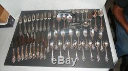 Sterling Grand Baroque by Wallace 1941 Flatware Collection of 48 Pcs 86.4 Oz