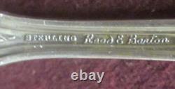 Sterling Reed & Barton BURGUNDY SOLID TABLE SPOON 8 3/8 94 grams no monogram