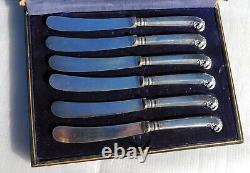 Sterling Silver 6 Dessert Knives Set