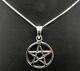 Sterling Silver (925) Pentagram Pendant (18 Mm) + 925 Silver 18 Necklace