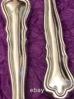 Sterling Silver. 925 Serving Knife And Fork Good Vintage condition Wt. 188 grams