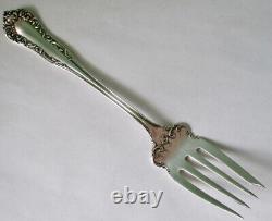 Sterling Silver American Antique Serving Fork, International Company Hallmarked